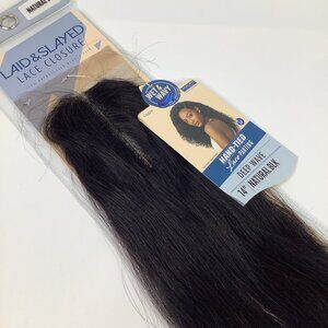 Outre Laid & Slayed Lace Closure 14" Natural Black Deep Wave Hair